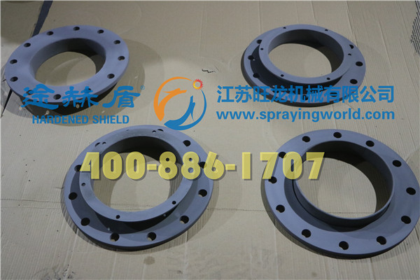 法蘭噴涂碳化鎢耐磨涂層、喉管?chē)娡磕湍ネ繉? width=